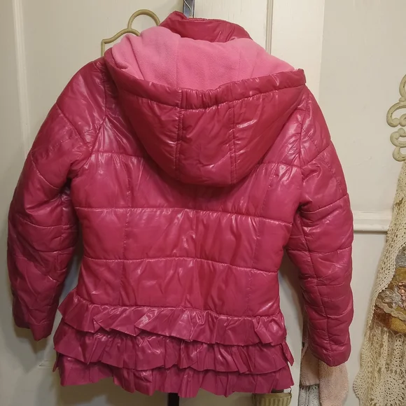 Route 66 Ruffle Bottom Puffer Coat - Picture 5 of 7